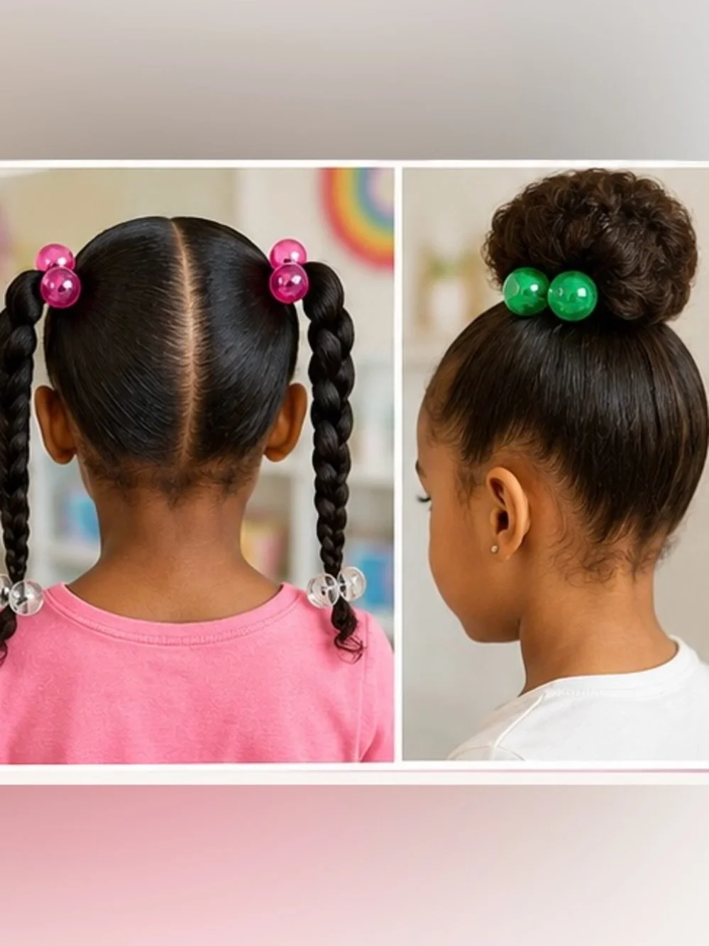 16Pcs Kids Hair Ties - Assorted Colors